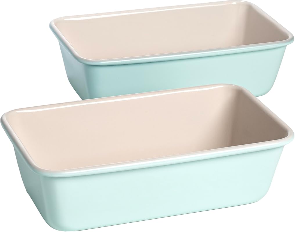 Tasty Clean Ceramic Nonstick Loaf Pan Set, 2-Pack 9x5