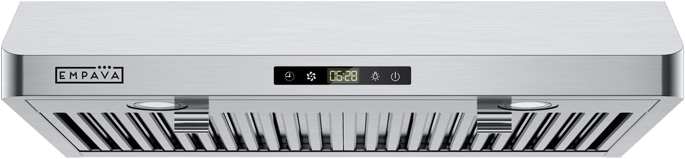 Empava 30-Inch Under Cabinet Range Hood: Ducted/Ductless, 300 CFM, Tou