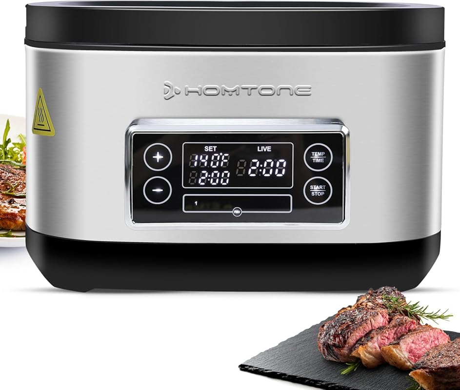 Homtone 8 Quart Sous Vide Cooker: Precise Temperature Control Stainles
