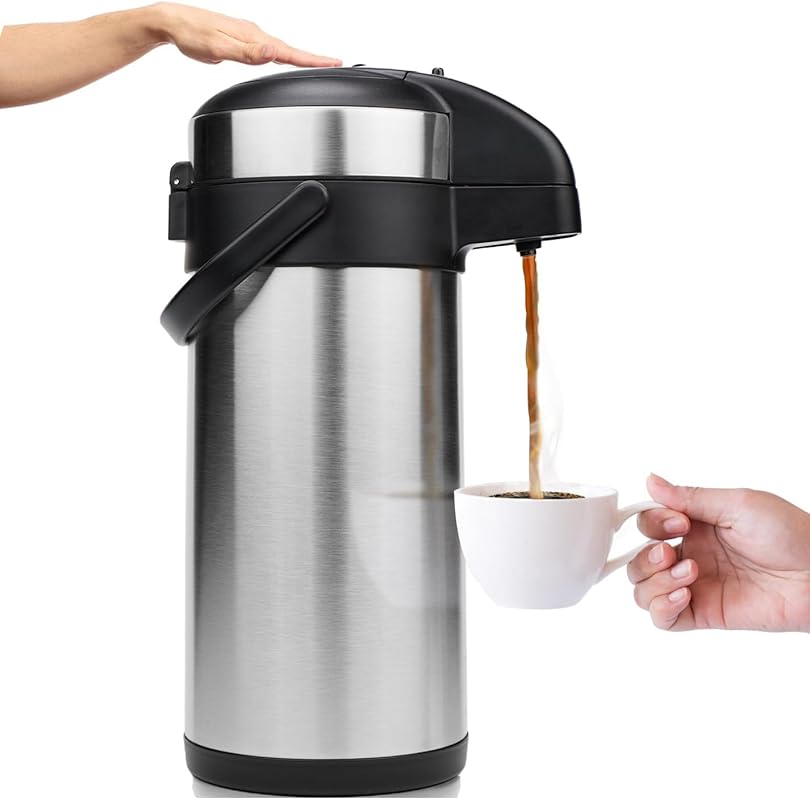 VONDIOR 176 oz Insulated Stainless Steel Airpot Coffee Dispenser with 