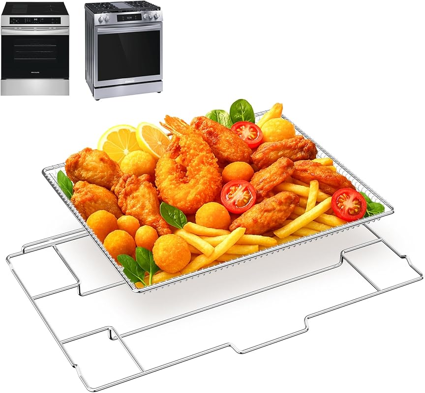 Universal Stainless Steel Air Fryer Basket & Tray for Frigidaire, Aman