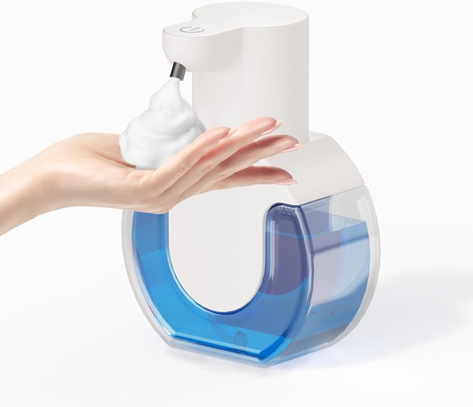Touchless Rechargeable Foaming Soap Dispenser, 15oz, 4-Level Adjustabl