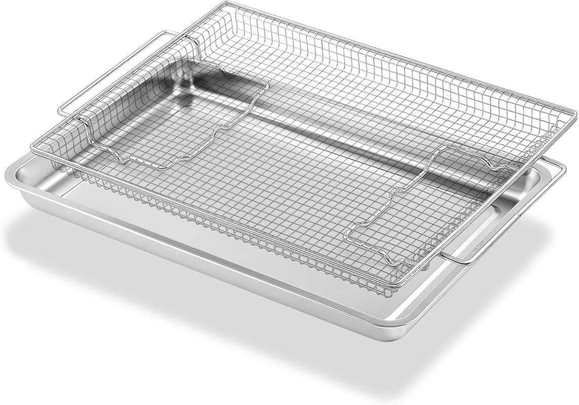 DG75-01001C Stainless Steel Air Fryer Tray Replacement for Samsung, GE
