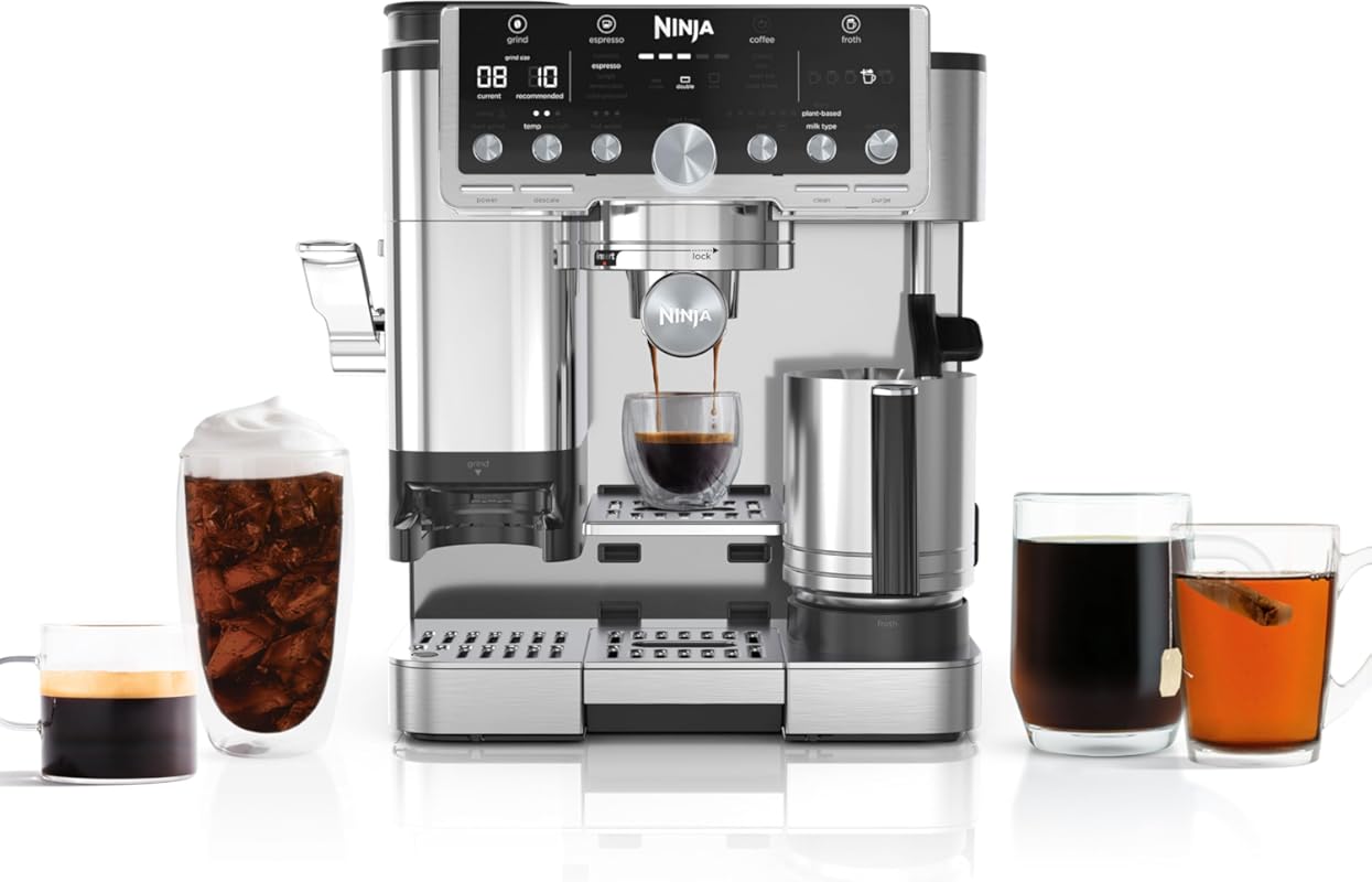 Ninja Luxe Café Pro ES701: Espresso, Drip, Cold Brew Machine with Grin