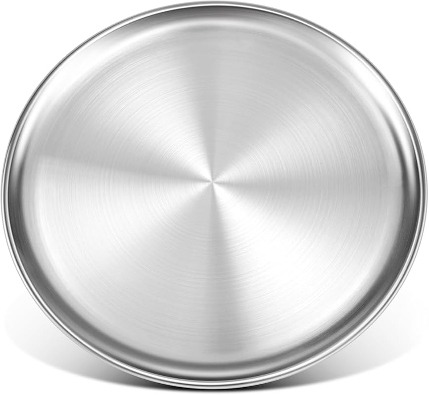 16-inch Thick Stainless Steel Pizza Pan for Oven, Easy Clean & Dishwas