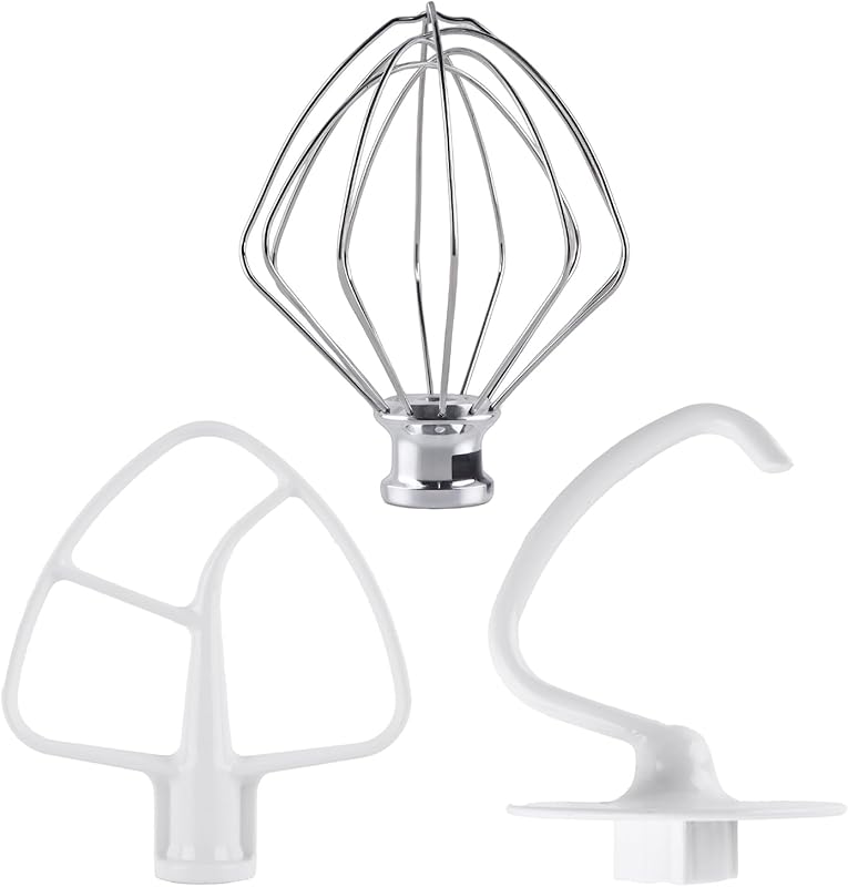Stainless Steel 3-Piece Kit Attachments for KitchenAid Tilt-Head Mixer