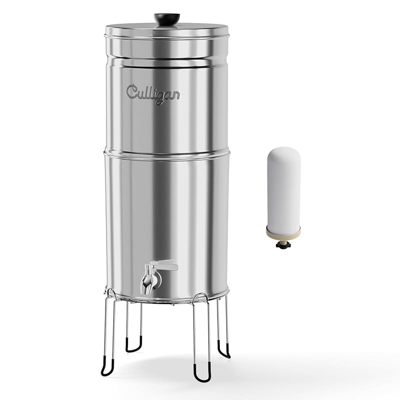 Culligan MaxClear 3 Gallon Stainless Steel Countertop Gravity Filter S