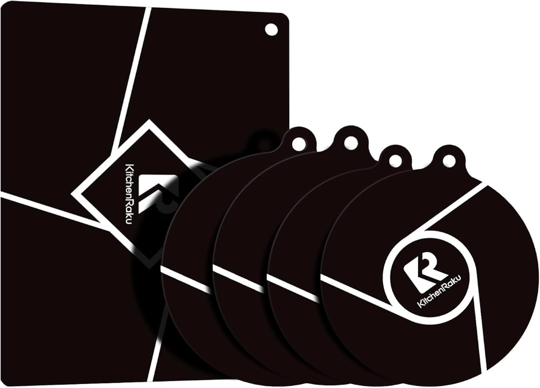 5 Pcs Silicone Magnetic Induction Cooktop Protector Cover Mat, Multifu