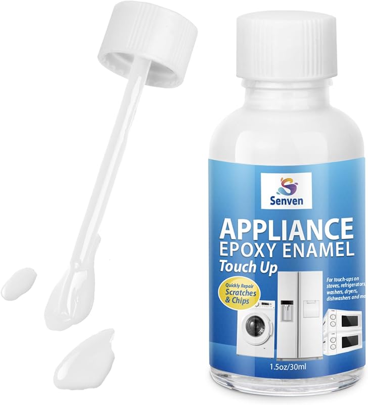 High-Gloss White Appliance Touch Up Paint Pen: Enamel Acrylic Scratch 