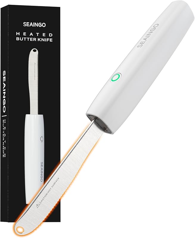 SEAINGO Electric Rechargeable Heating Butter Knife Spreader: Cordless