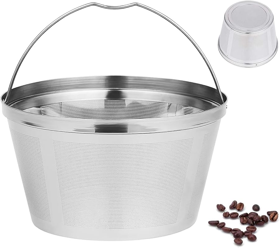 Reusable Stainless Steel Basket Coffee Filter, Permanent for Mr. Coffe