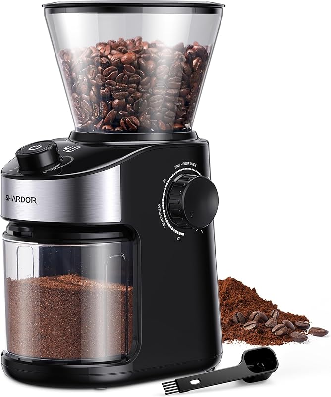 SHARDOR Electric Burr Coffee Grinder 3.0 with 32 Grind Sizes, Adjustab