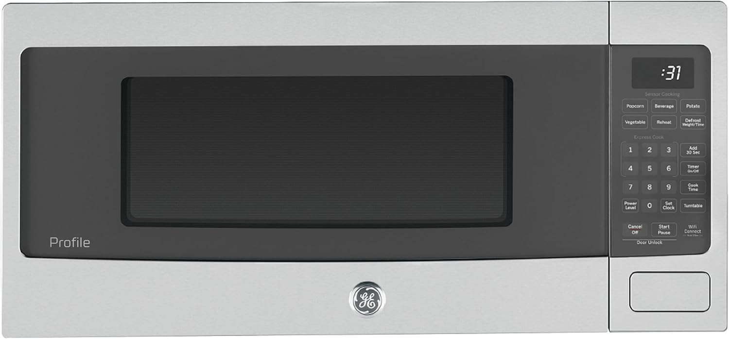 GE Profile 1.1 Cu. Ft. Countertop Microwave Oven with Sensor Cooking, 