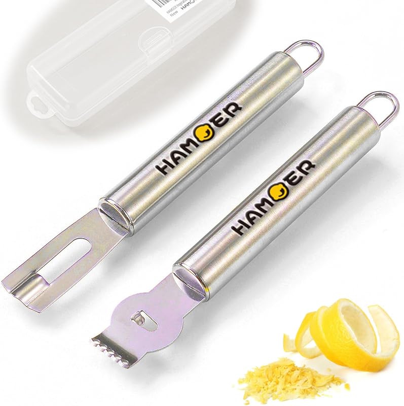 Stainless Steel Lemon Zester Grater Channel Knife Set