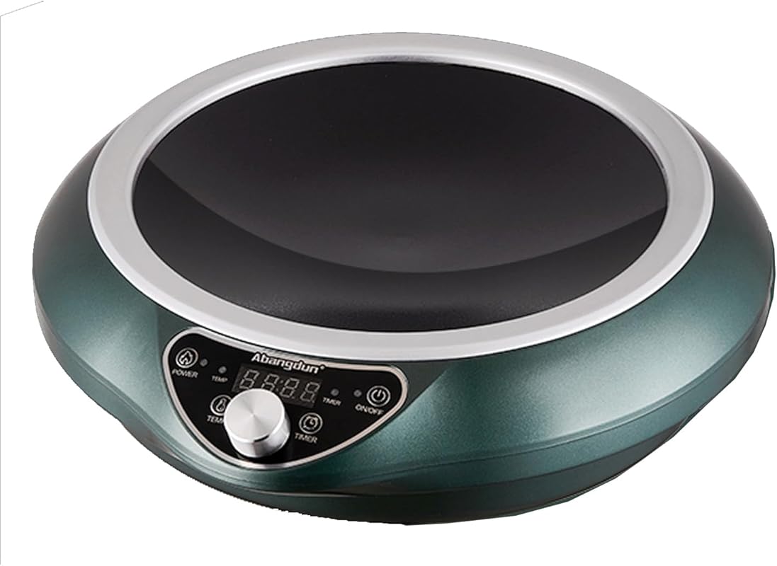 1700W Portable Electric Induction Wok Cooktop Single Burner for Home a