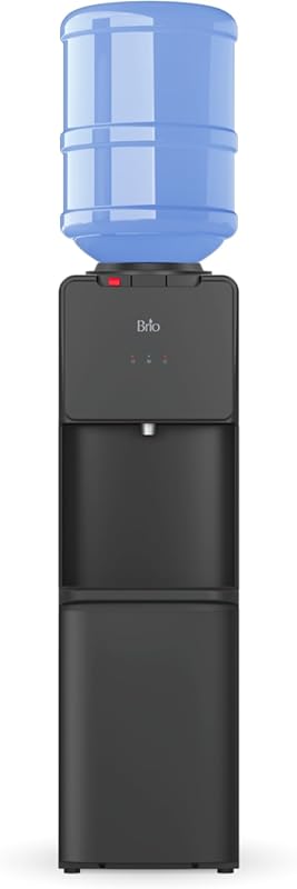 Brio 130 Series Top-Load Water Cooler Dispenser: Hot & Cold, Spill-Fre