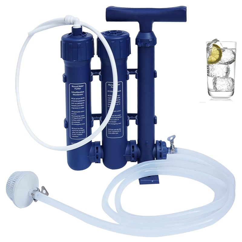 Water Purifier Survival: 3-Stage Portable High-Volume Filtration Syste