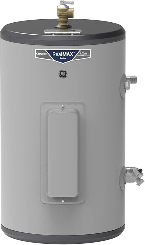 GE Appliances 10 Gallon Plug and Play Electric Water Heater, Adjustabl