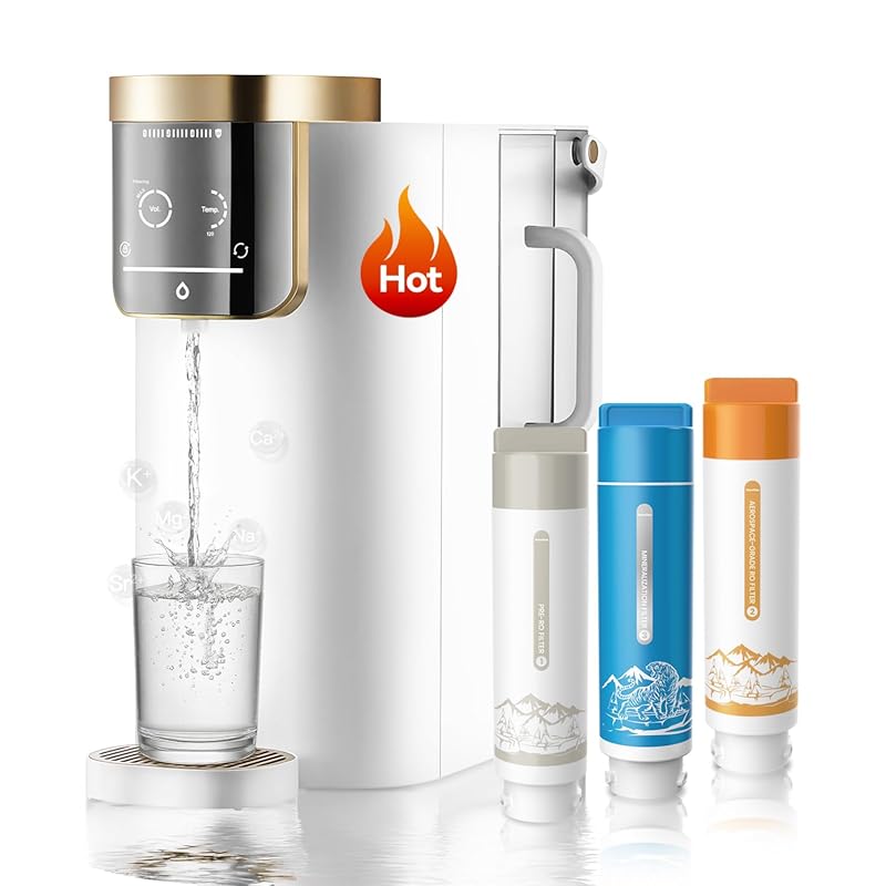 NatureFlow F40-AC (2nd Gen) Countertop RO+UV Water Filter: 10-Stage, N