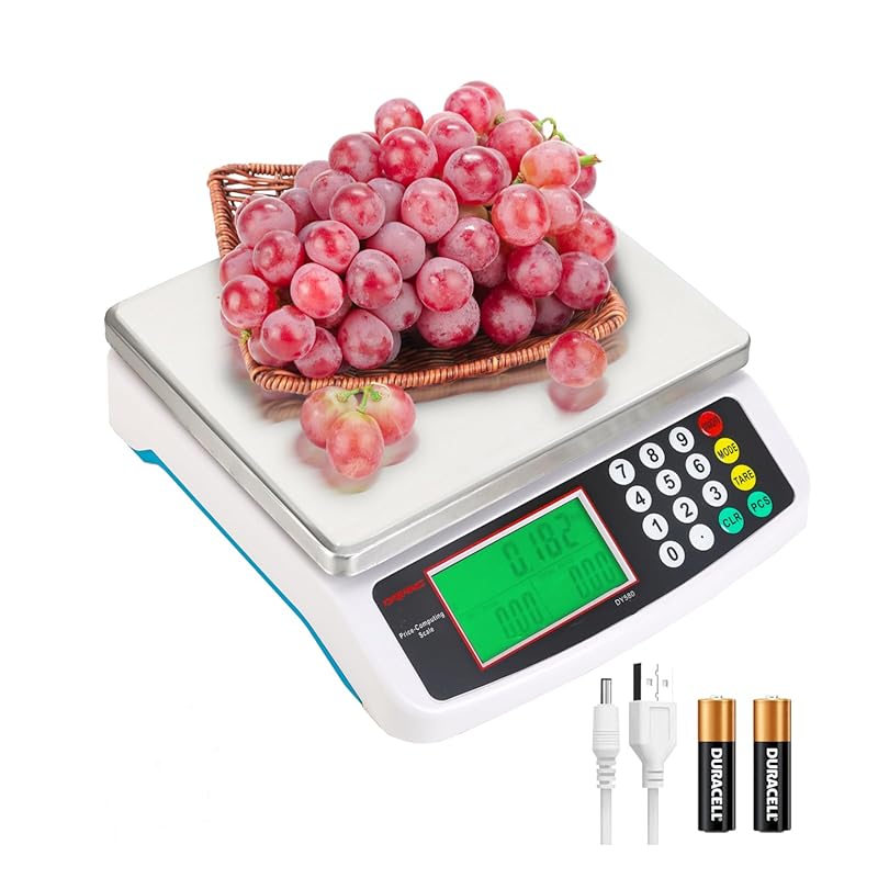 Large Digital Commercial Food Scale 30kg/66lb. Price Computing & Count