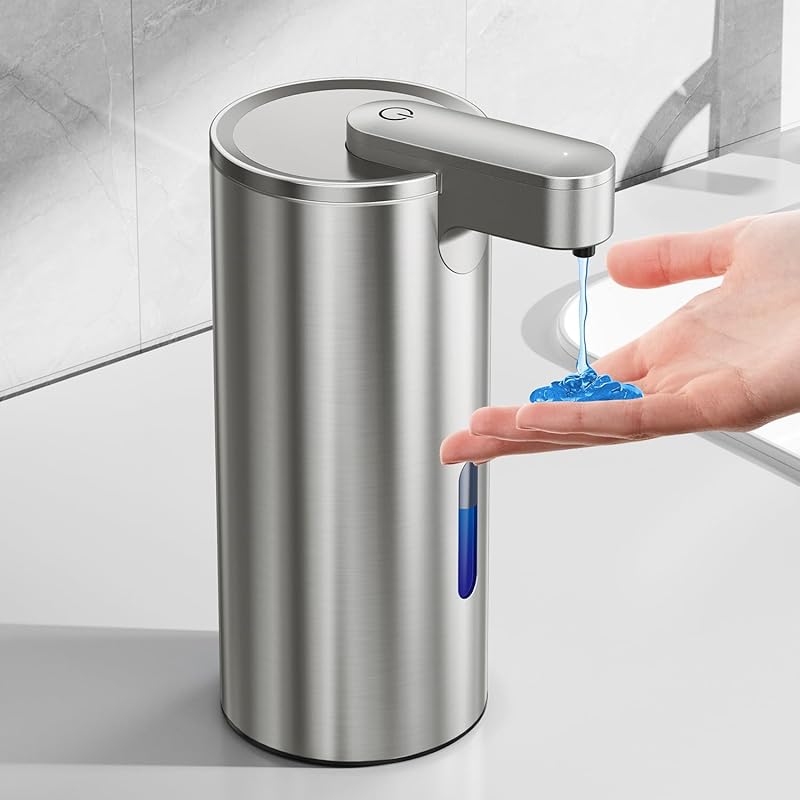 Touchless Automatic Soap Dispenser, Stainless Steel, 11.5oz, 3 Adjusta