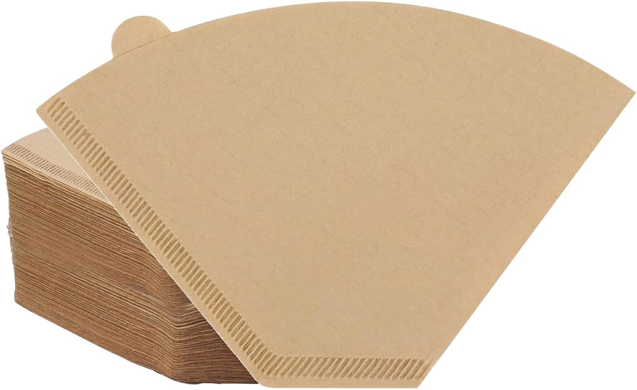Unbleached #4 Cone Coffee Filters, 200 Count, Natural Paper, Compatibl