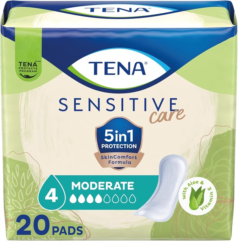 Tena Sensitive Moderate Bladder Control Pads, Incontinence, Moderate A
