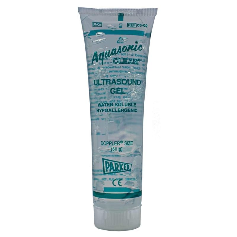 Parker Labs Aquasonic Clear Ultrasound Gel, 60g Tube, Non-Greasy & Wat