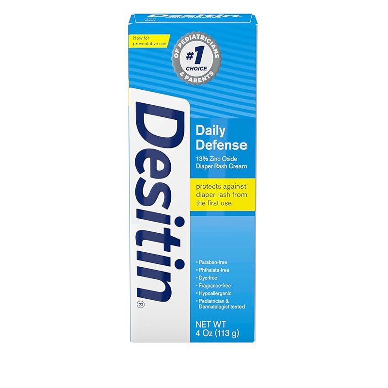 Desitin Daily Defense Baby Diaper Rash Cream: Zinc Oxide, Prevents & T