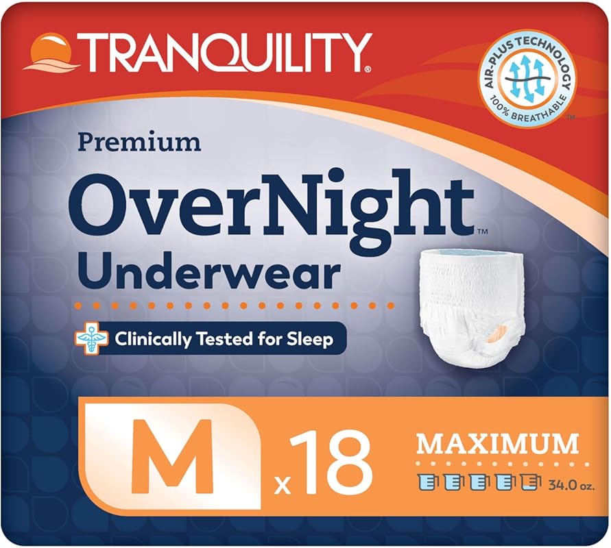 Tranquility Premium Overnight Absorbent Underwear: Maximum Absorbency,