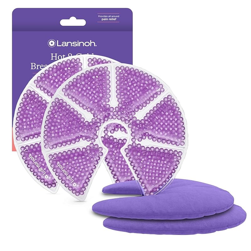 Lansinoh Hot & Cold Breast Therapy Packs with Covers for Nipple Pain R