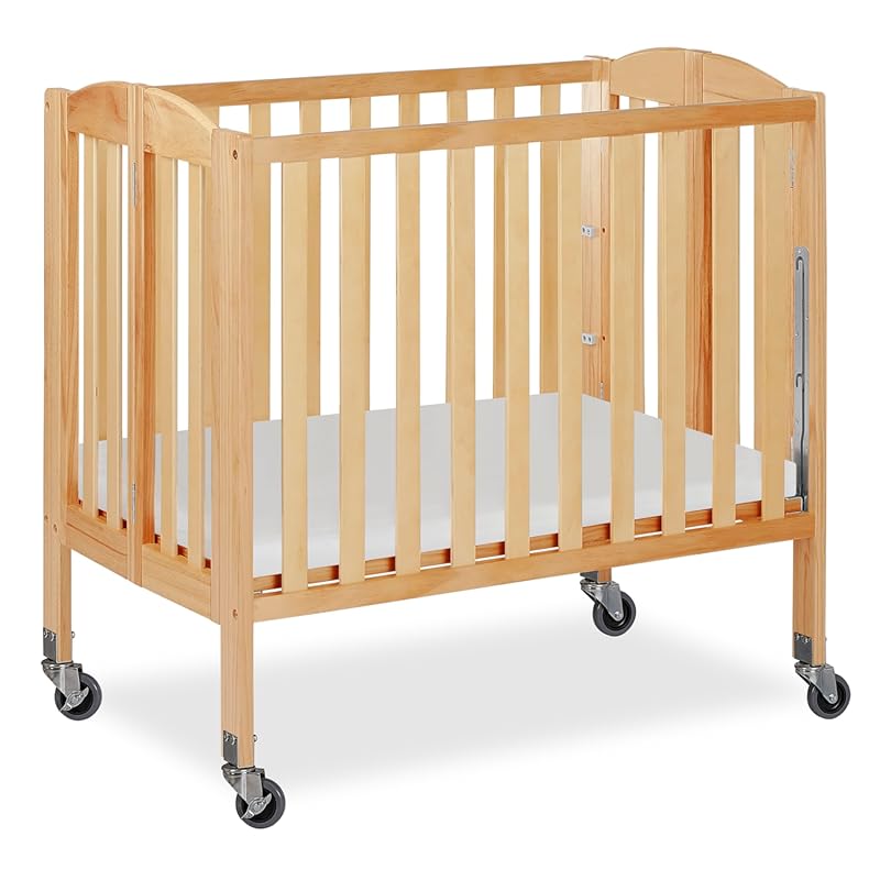 Dream On Me 3-in-1 Portable Mini Crib, Natural Birchwood, GreenGuard G