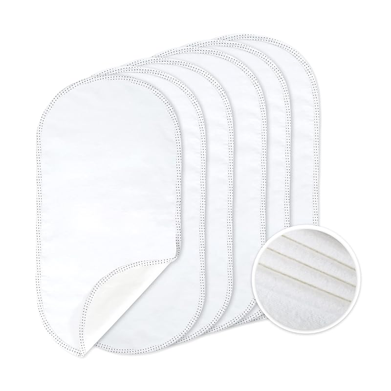 TILLYOU 100% Cotton Reusable Waterproof Changing Pad Liners – Soft, Ab