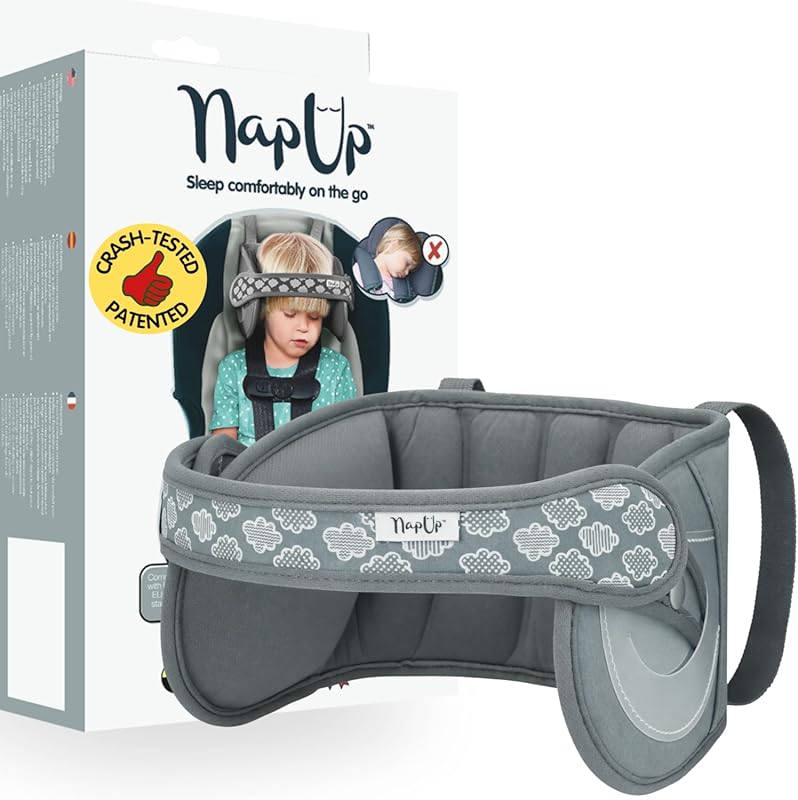 NapUp Adjustable Head Support for Car Seat: Patented, Crash-Tested, An