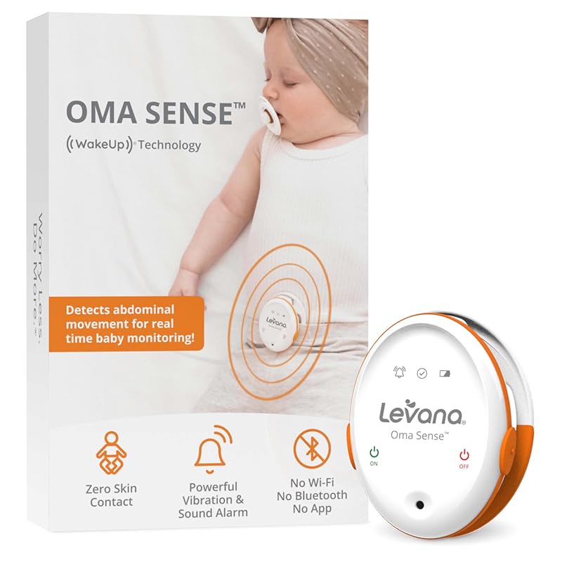 Levana Oma Sense Portable Baby Breathing Movement Monitor with Vibrati