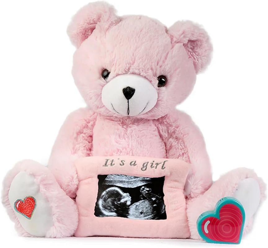 My Baby’s Heartbeat Bear, 20 Second Re-Recordable Voice Recorder Plush