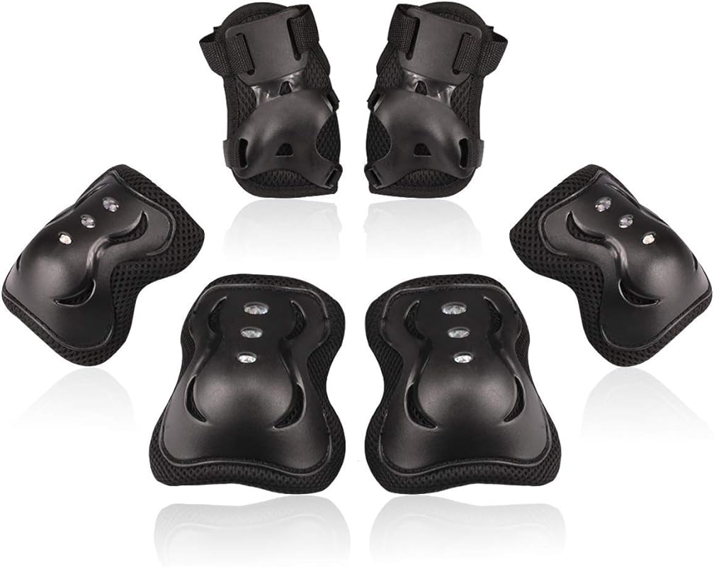 BOSONER Kids/Youth Protective Gear Set: Knee, Elbow & Wrist Guards for