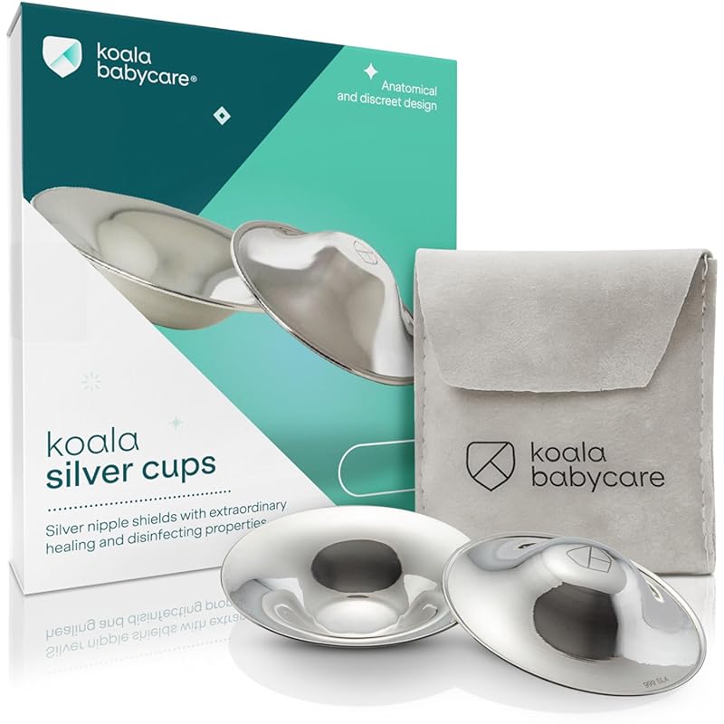 Koala Babycare The Original Silver Nursing Cups