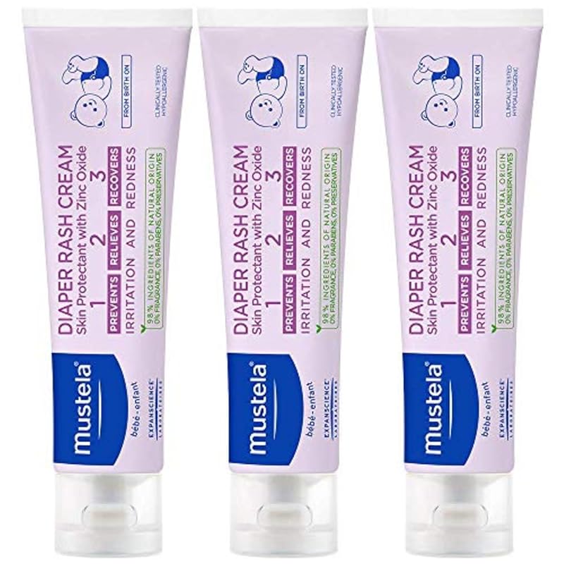 Mustela Baby Diaper Rash Cream 123: Fragrance & Paraben Free Skin Prot