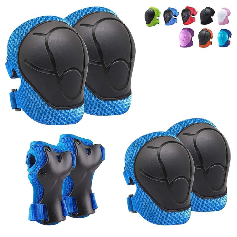 Kids 3-in-1 Protective Gear Set: Knee, Elbow Pads & Wrist Guards for S