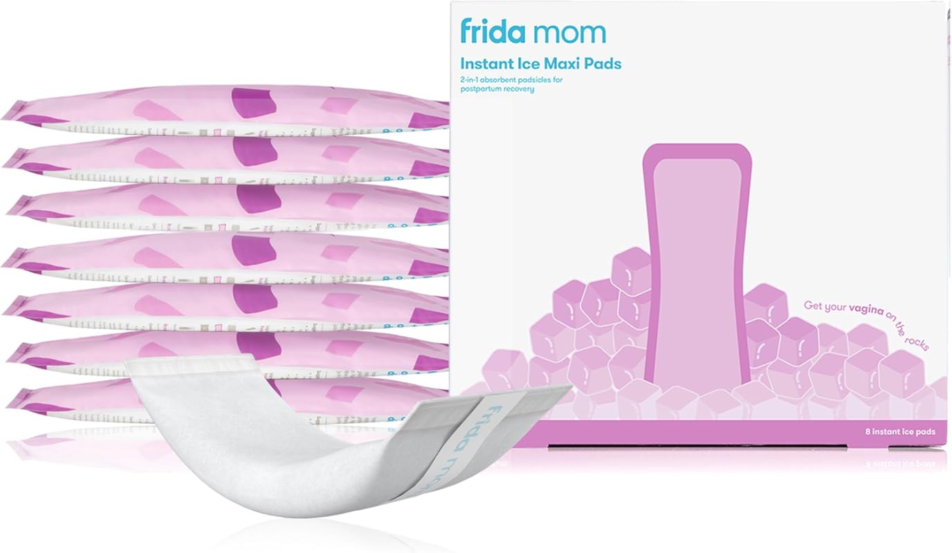 Frida Mom 2-in-1 Postpartum Pads: Absorbent Perineal Ice Maxi Pads, In