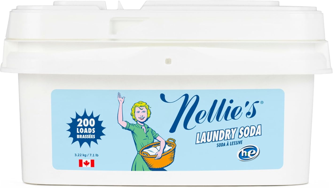 Nellie's Fragrance-Free Concentrated Laundry Soda Powder, Gentle on Sk