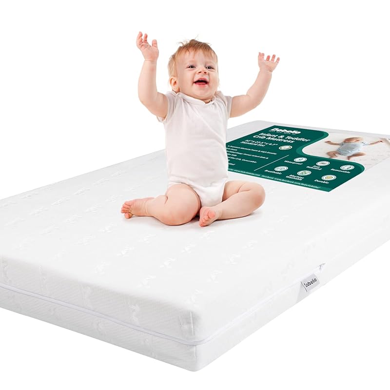 Babelio Breathable Dual-Sided Memory Foam Crib Mattress with Waterproo