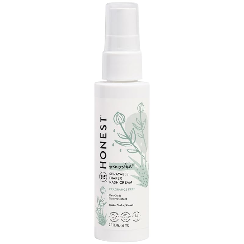 The Honest Company Baby Diaper Rash Cream Spray with Calming Zinc Oxid