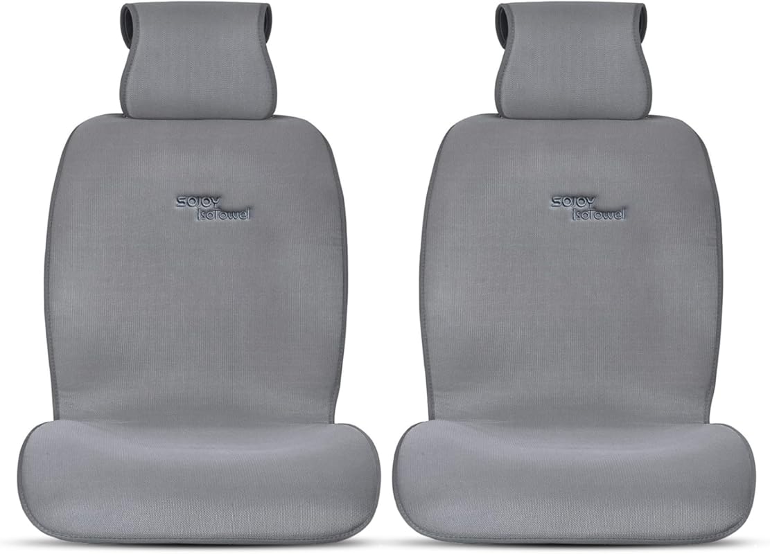 Sojoy Universal 2-Pack Four Season Car Seat Cushions for Front Seats (