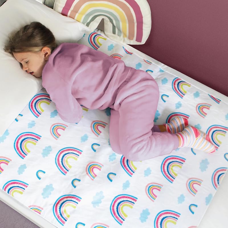 Hygge Sheets Rainbow Potty Training Pee Pads for Kids & Toddlers, Wate