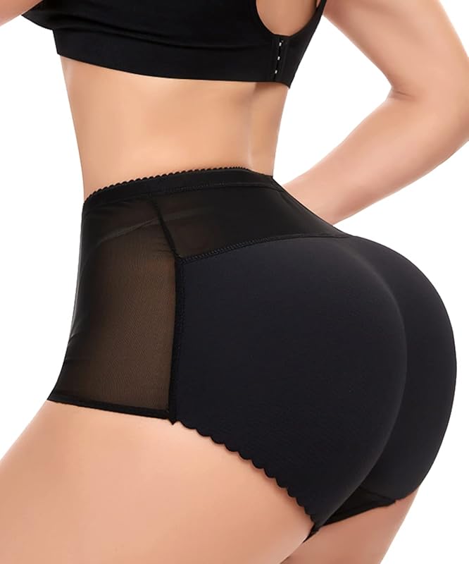 NINGMI Women's Padded Butt Lifter Control Panties: Hip Enhancer Underw