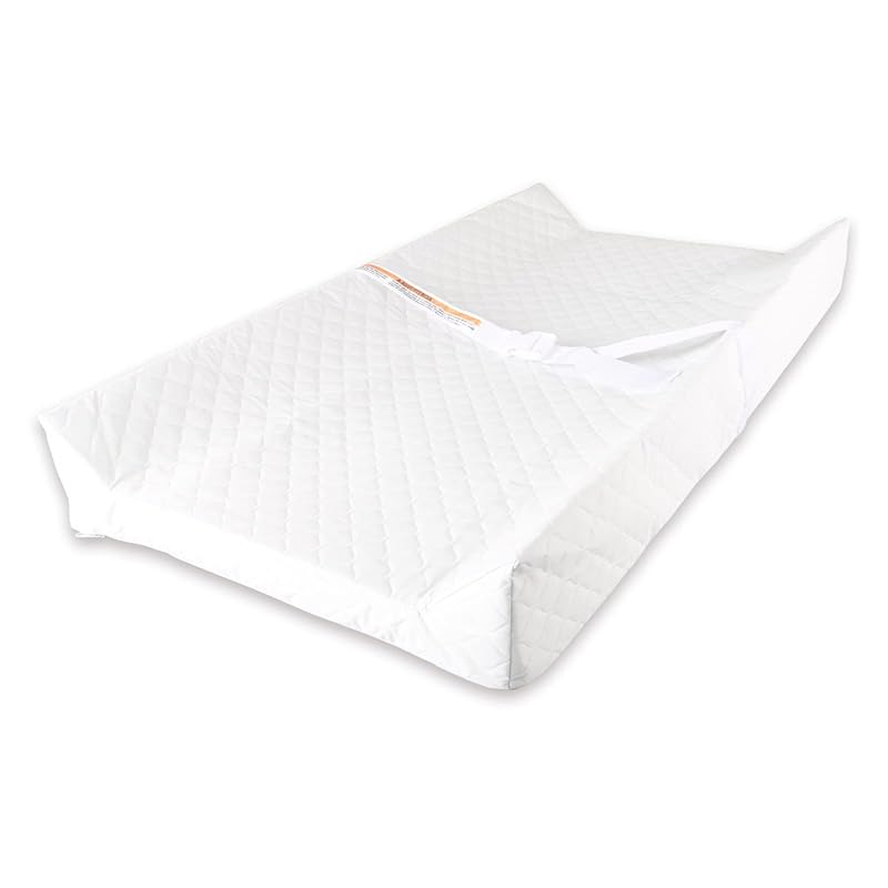 Contoured Baby Diaper Changing Pad for Dresser Top with Waterproof Cov