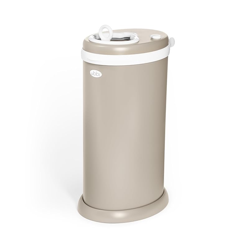 Ubbi Stainless Steel Diaper Pail - Odor Locking, No Special Bags Requi