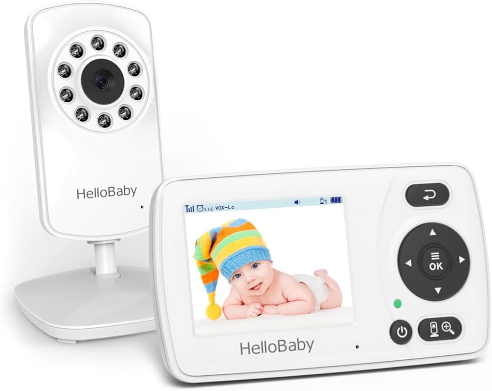 HelloBaby HB30 Video Baby Monitor: No WiFi, 2.4